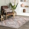 Nuloom Leighton Machine Washable Southwestern Medallion Area Rug 4ft x 6ft BIRV55B-406 - alternate 1